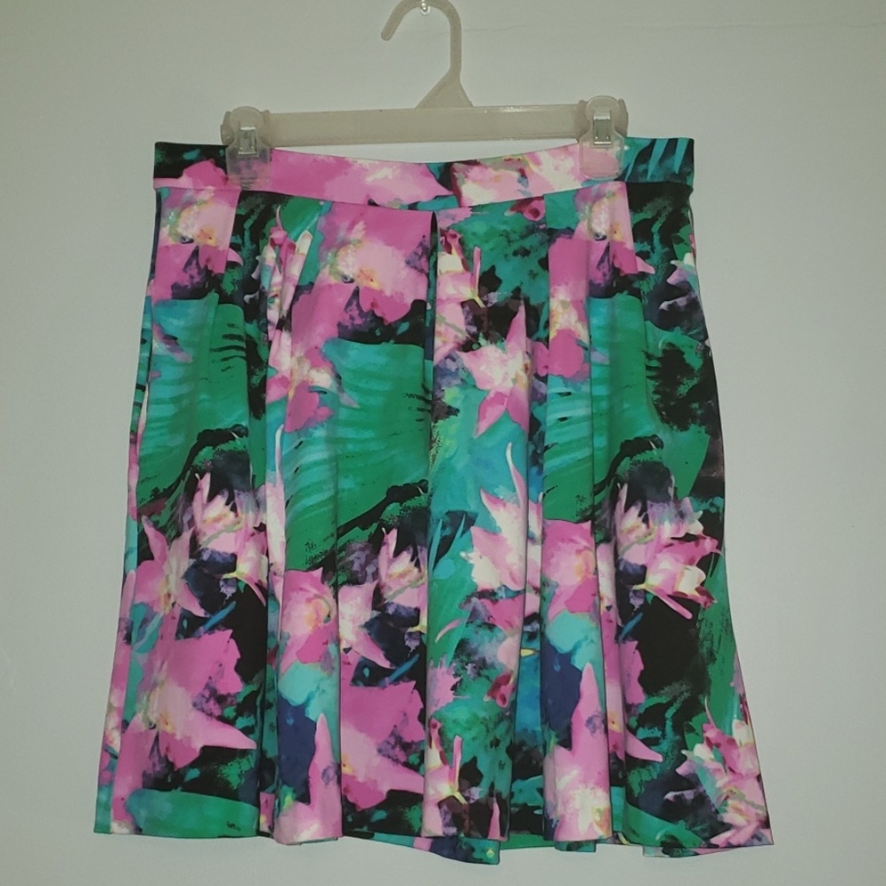 Cynthia Rowley Watercolor Floral Circle Skirt